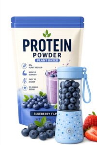 plant based blueberry protein powder